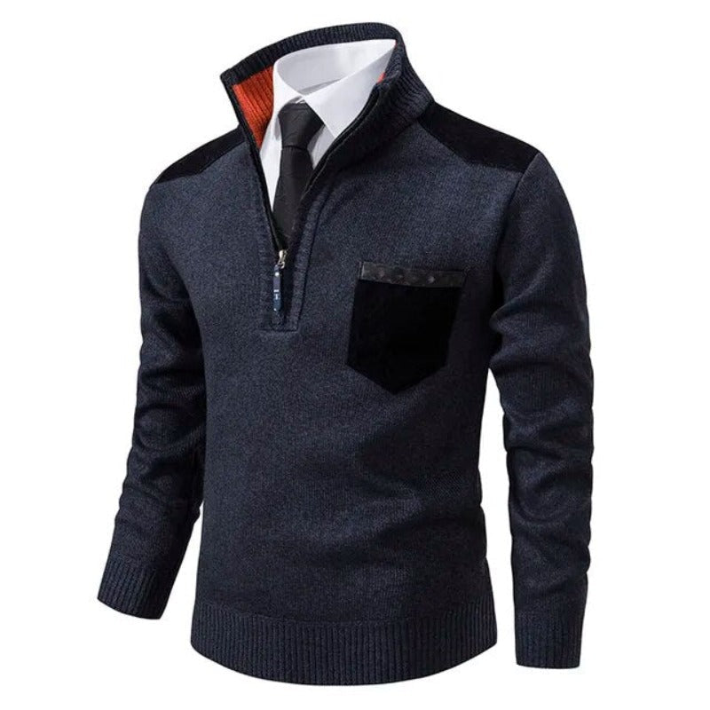 Herbstlicher luxuriöser weicher Strickpullover für Herren – Archer