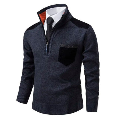 Herbstlicher luxuriöser weicher Strickpullover für Herren – Archer