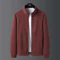 Herrenjacke – Normale Passform – Stehkragen – Durchgehender Reißverschluss – Elastischer Saum – Taschen