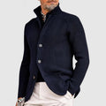 Herren-Strickjacke – Klassischer Pullover zum Knöpfen mit geripptem Design für einen anspruchsvollen Stil