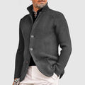 Herren-Strickjacke – Klassischer Pullover zum Knöpfen mit geripptem Design für einen anspruchsvollen Stil