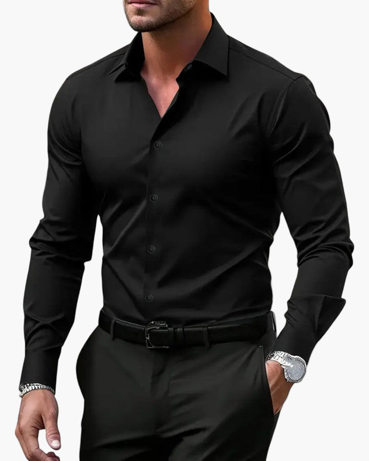 Herren Businesshemd Slim Fit – Modernes Langarmhemd für Büro & elegante Anlässe