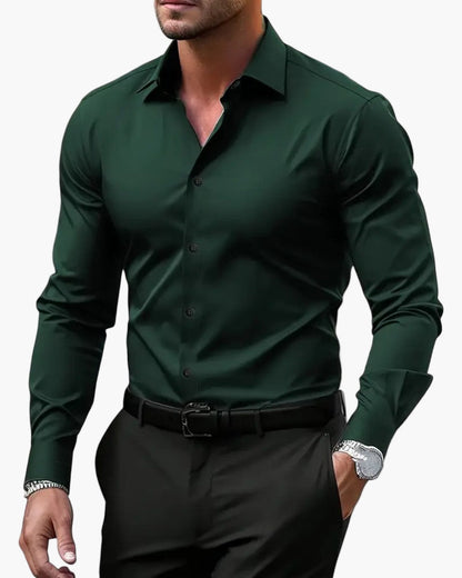 Herren Businesshemd Slim Fit – Modernes Langarmhemd für Büro & elegante Anlässe