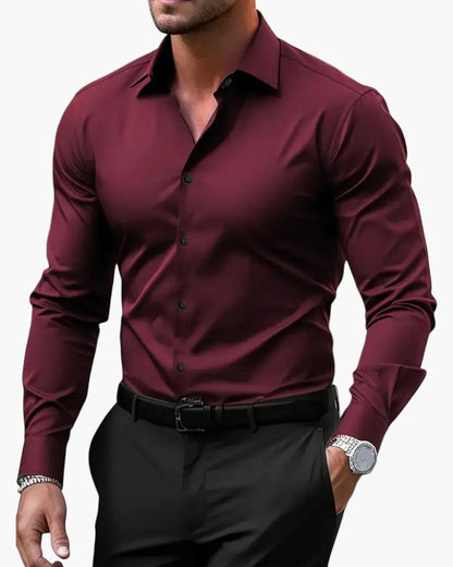 Herren Businesshemd Slim Fit – Modernes Langarmhemd für Büro & elegante Anlässe