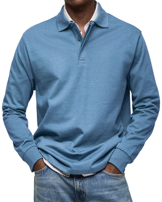 Herren Poloshirt Langer Arm | Poloshirts Für Männer - Vielseitig Für Freizeit Und Formal