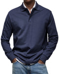 Herren Poloshirt Langer Arm | Poloshirts Für Männer - Vielseitig Für Freizeit Und Formal