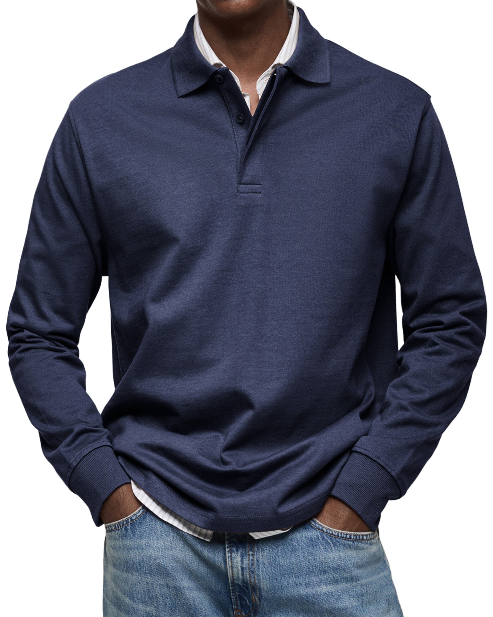 Herren Poloshirt Langer Arm | Poloshirts Für Männer - Vielseitig Für Freizeit Und Formal