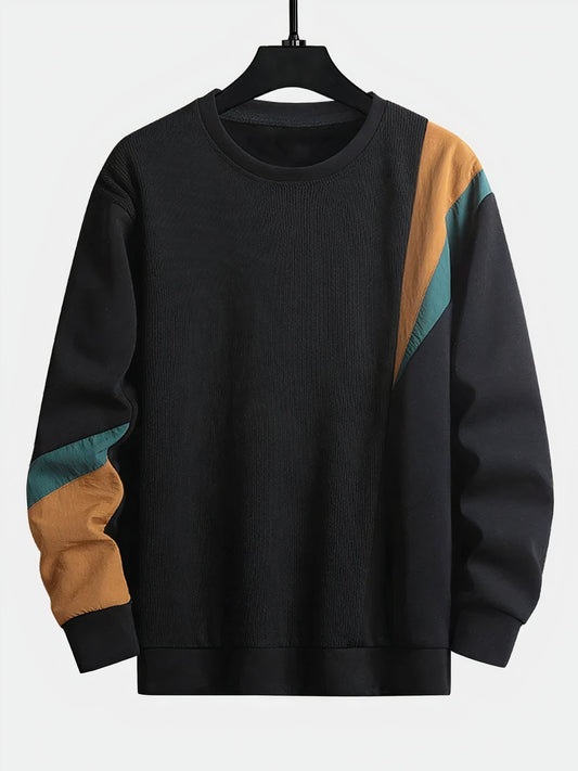 Herren Pullover | Herbstmode für Männer mit Modernem Colour-Block Design