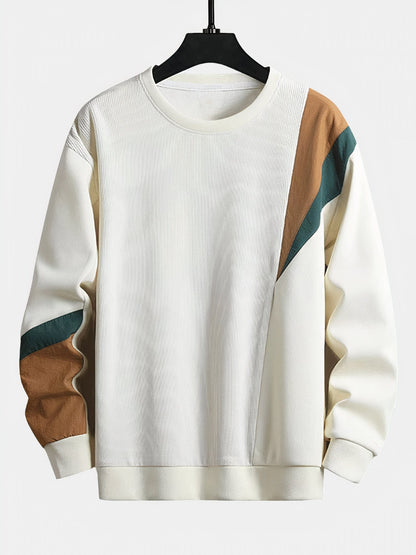 Herren Pullover | Herbstmode für Männer mit Modernem Colour-Block Design