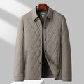 Herren Steppjacke – Rautenmuster – Regular Fit – Isolierte, hüftlange Oberbekleidung