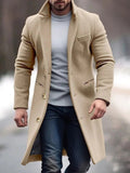 Herren Wintermantel | Langer Mantel Herbst/Winter Herrenmode