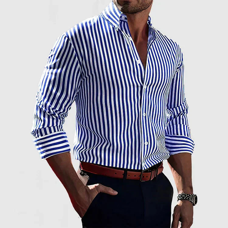 Herrenhemd | Langarm Slim Fit für Herren, Ideal für Business und Freizeit