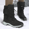 Herrenstiefel mit halbhoher Sohle – Wasserabweisend – Isoliertes Futter – Robuste Sohle – Verstellbare Passform
