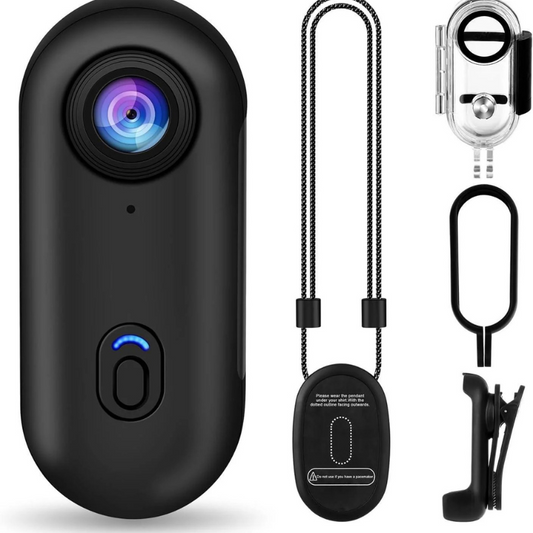 Hexton | 4K 128 GB UHD Mini-Körperkamera | Ihr ultimativer freihändiger Aufnahmepartner