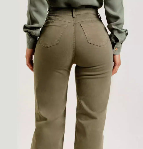 High-Waist-Jeans Damen | Jeans mit Schlag für Alltag und Freizeit