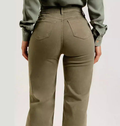 High-Waist-Jeans Damen | Jeans mit Schlag für Alltag und Freizeit