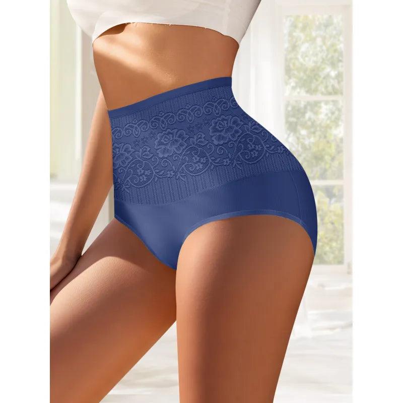 Hoch geschnittene Form-Slips mit Spitzenbesatz – nahtlos, atmungsaktiv, eleganter Schnitt