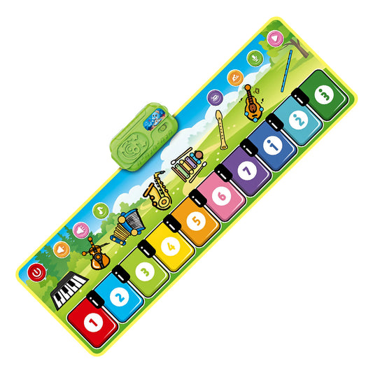 Interaktive Klaviermatte für Kinder mit Bunten Tasten und Lichteffekten – Musikalisches Spielzeug für Kreativität und Motorik