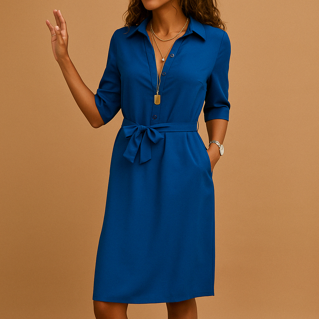 Isabella | Damen-Hemdkleid mit Gürtel für den Frühling 1