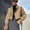 Jacke Damen | Übergangsjacke für Frauen im Modischen Cropped Stil