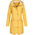 Jacke Damen | Wasserdichte Lange Jacke für Außenbekleidung in allen Jahreszeiten