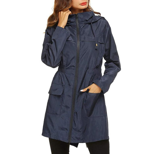 Jacke Damen | Wasserdichte Windjacke für Outdoor-Aktivitäten bei Regen und Wind