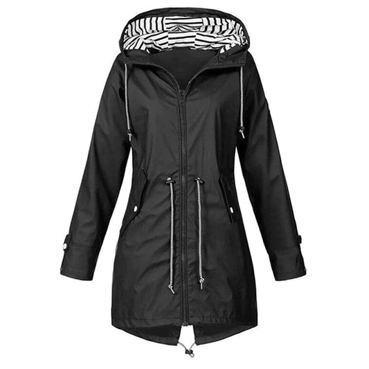 Jacke Damen | Winddichte Regenjacke Mit Kapuze Für Freizeitaktivitäten