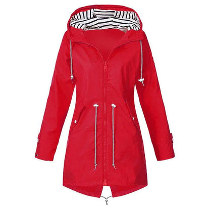 Jacke Damen | Winddichte Regenjacke Mit Kapuze Für Freizeitaktivitäten