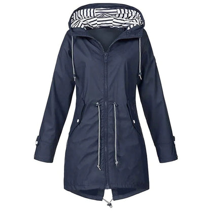 Jacke Damen | Winddichte Regenjacke Mit Kapuze Für Freizeitaktivitäten