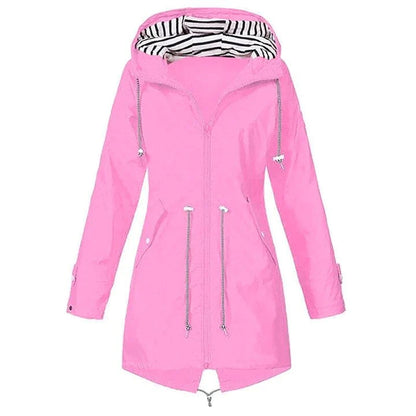 Jacke Damen | Winddichte Regenjacke Mit Kapuze Für Freizeitaktivitäten