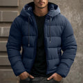 Jacke Herren | Winterjacke für kalte Tage, Isolierte Pufferjacke für Herren
