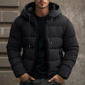 Jacke Herren | Winterjacke für kalte Tage, Isolierte Pufferjacke für Herren