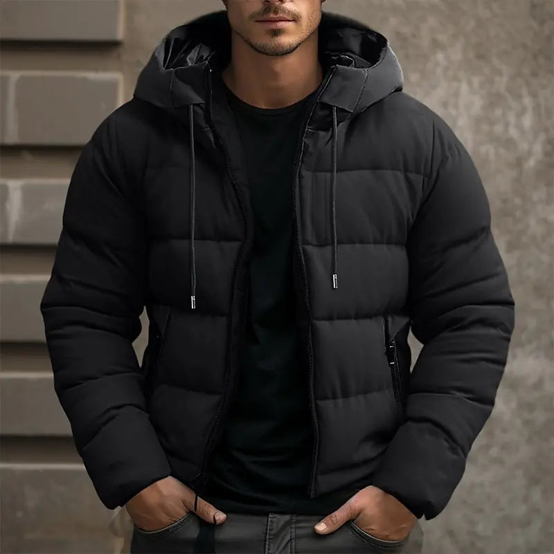 Jacke Herren | Winterjacke für kalte Tage, Isolierte Pufferjacke für Herren