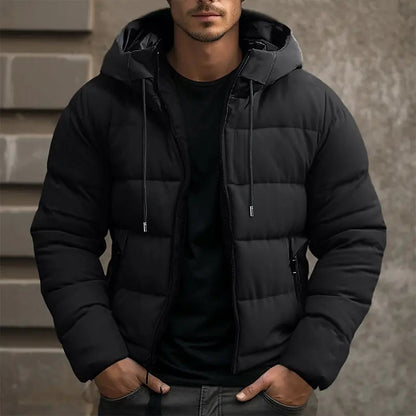 Jacke Herren | Winterjacke für kalte Tage, Isolierte Pufferjacke für Herren