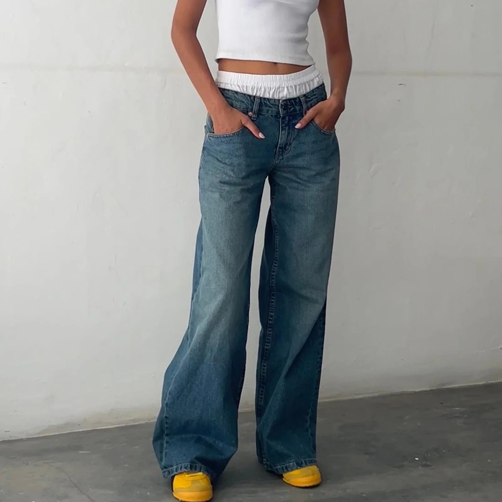 Jeans Damen | Weitbein-Jeans für Freizeit und Streetwear