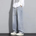 Jeans Herren | Baggy Jeans Herren mit Verstellbarem Kordelzug für Freizeit