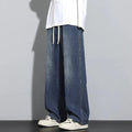 Jeans Herren | Baggy Jeans Herren mit Verstellbarem Kordelzug für Freizeit