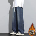 Jeans Herren | Baggy Jeans Herren mit Verstellbarem Kordelzug für Freizeit