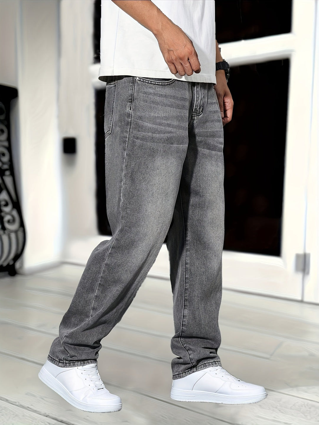 Jeans Herren | Denim Jeans Gerade Passform Für Alle Jahreszeiten