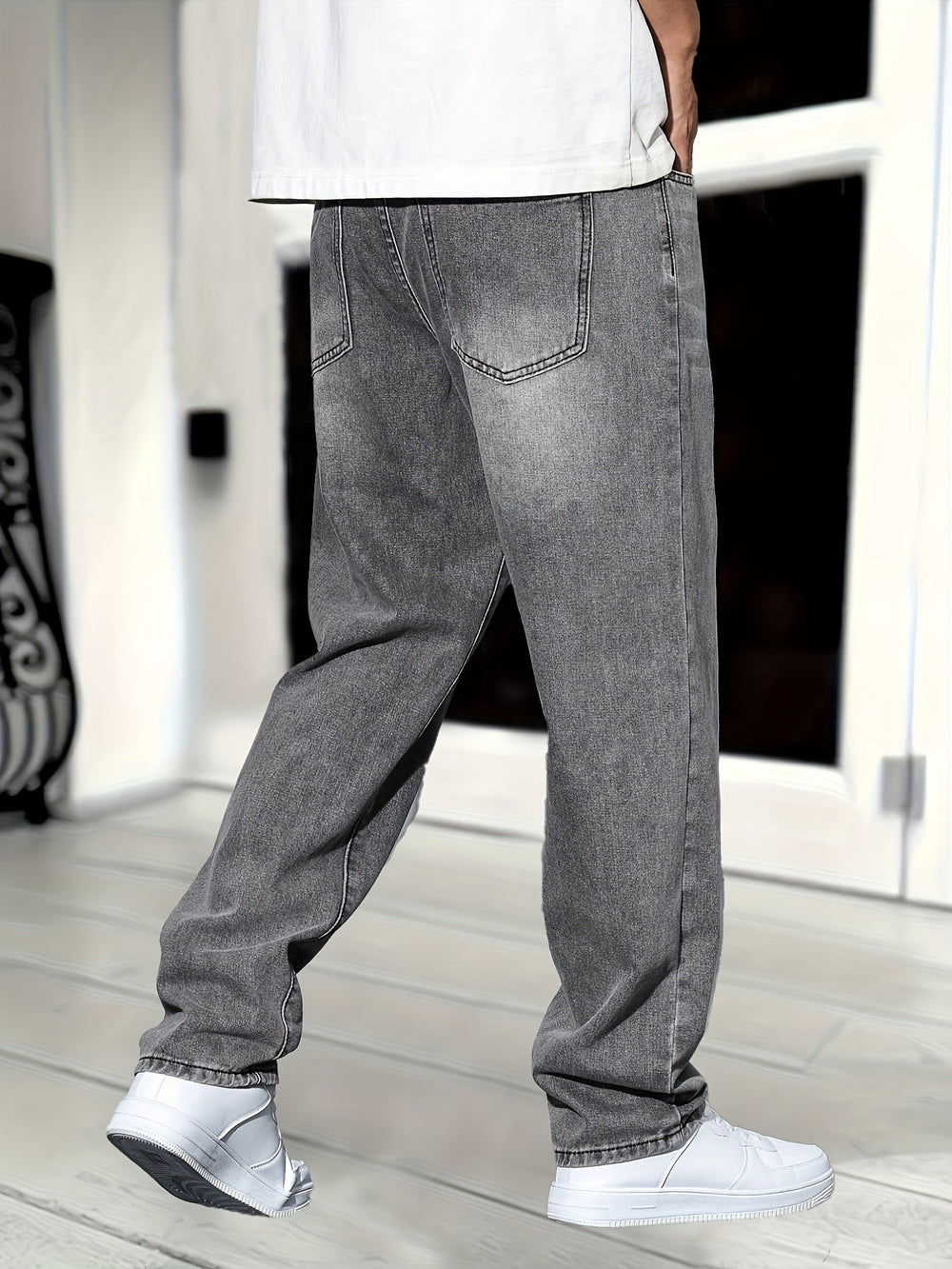 Jeans Herren | Denim Jeans Gerade Passform Für Alle Jahreszeiten