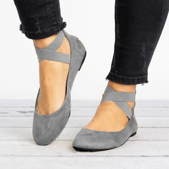 Jenny | Ballerinas mit gekreuzten Riemen für Damen im Frühling 3