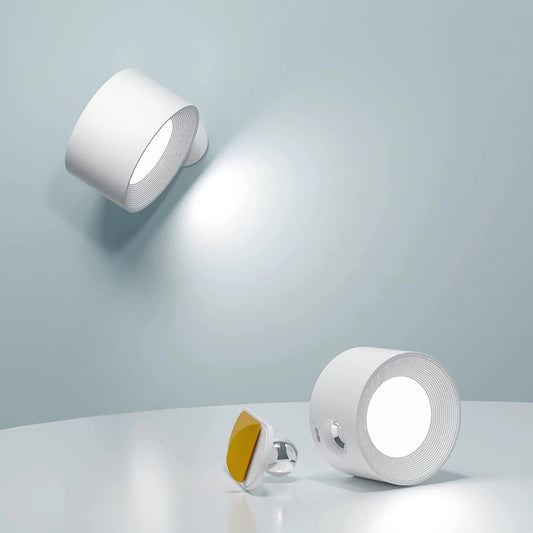Kabellose Wandlampe mit Dimmfunktion und 360° Drehung – Magnetische Montage für Flexible Beleuchtung