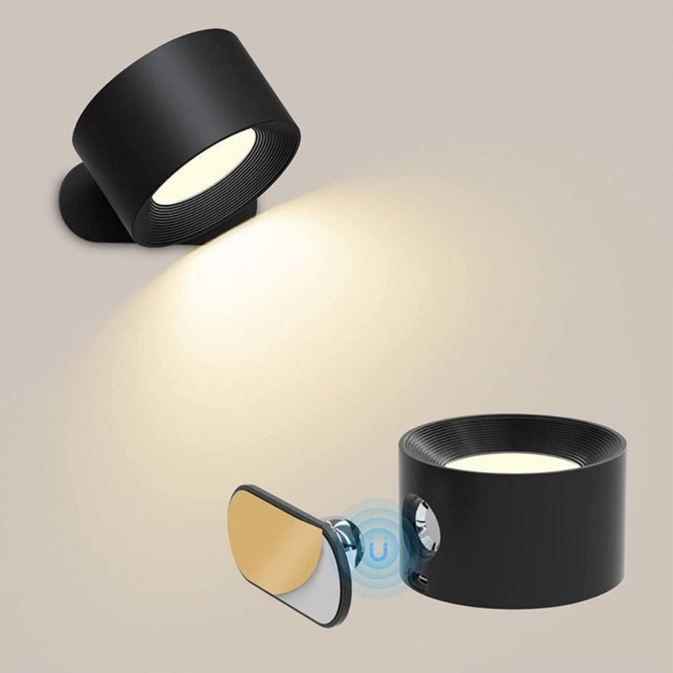Kabellose Wandlampe mit Dimmfunktion und 360° Drehung – Magnetische Montage für Flexible Beleuchtung
