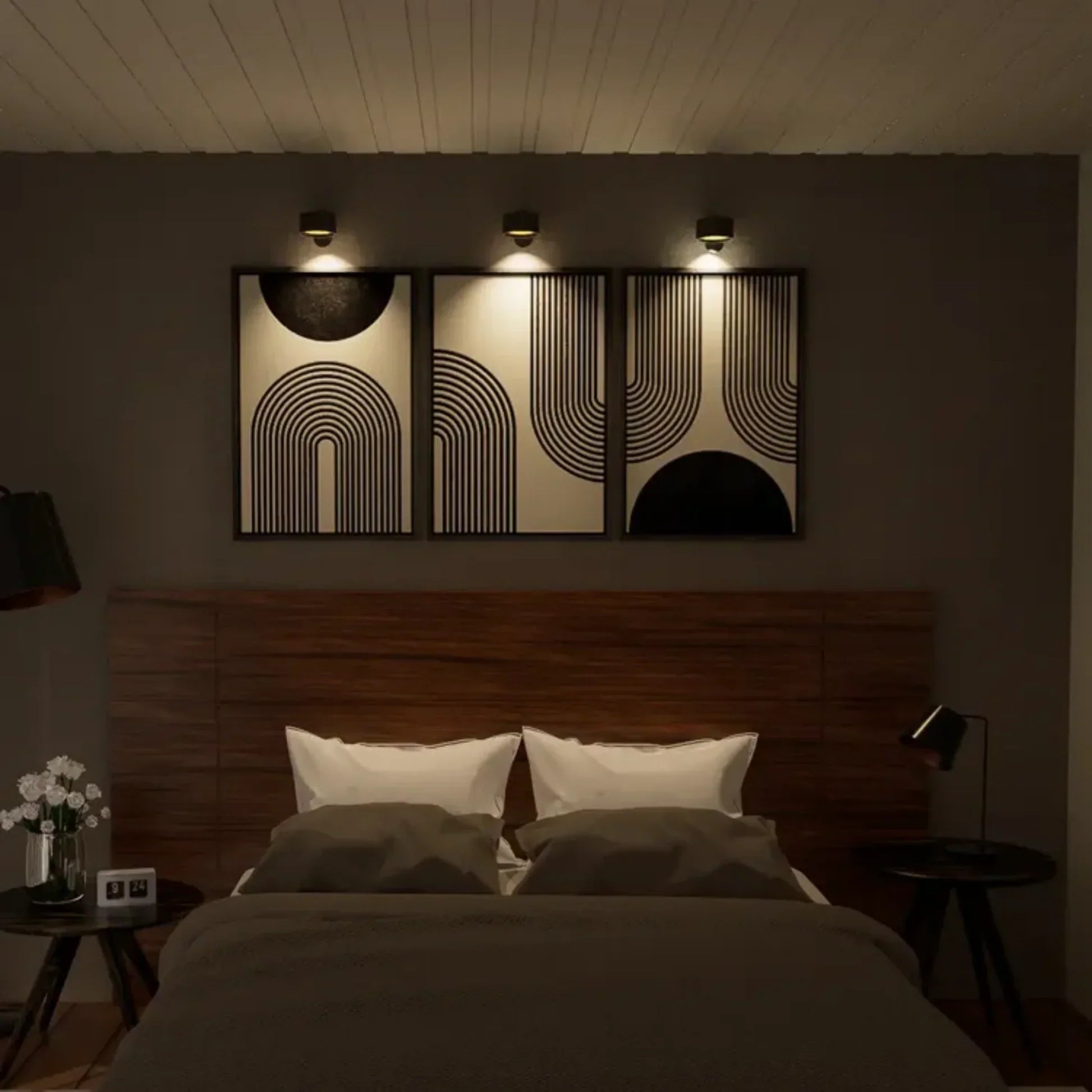 Kabellose Wandlampe mit Dimmfunktion und 360° Drehung – Magnetische Montage für Flexible Beleuchtung