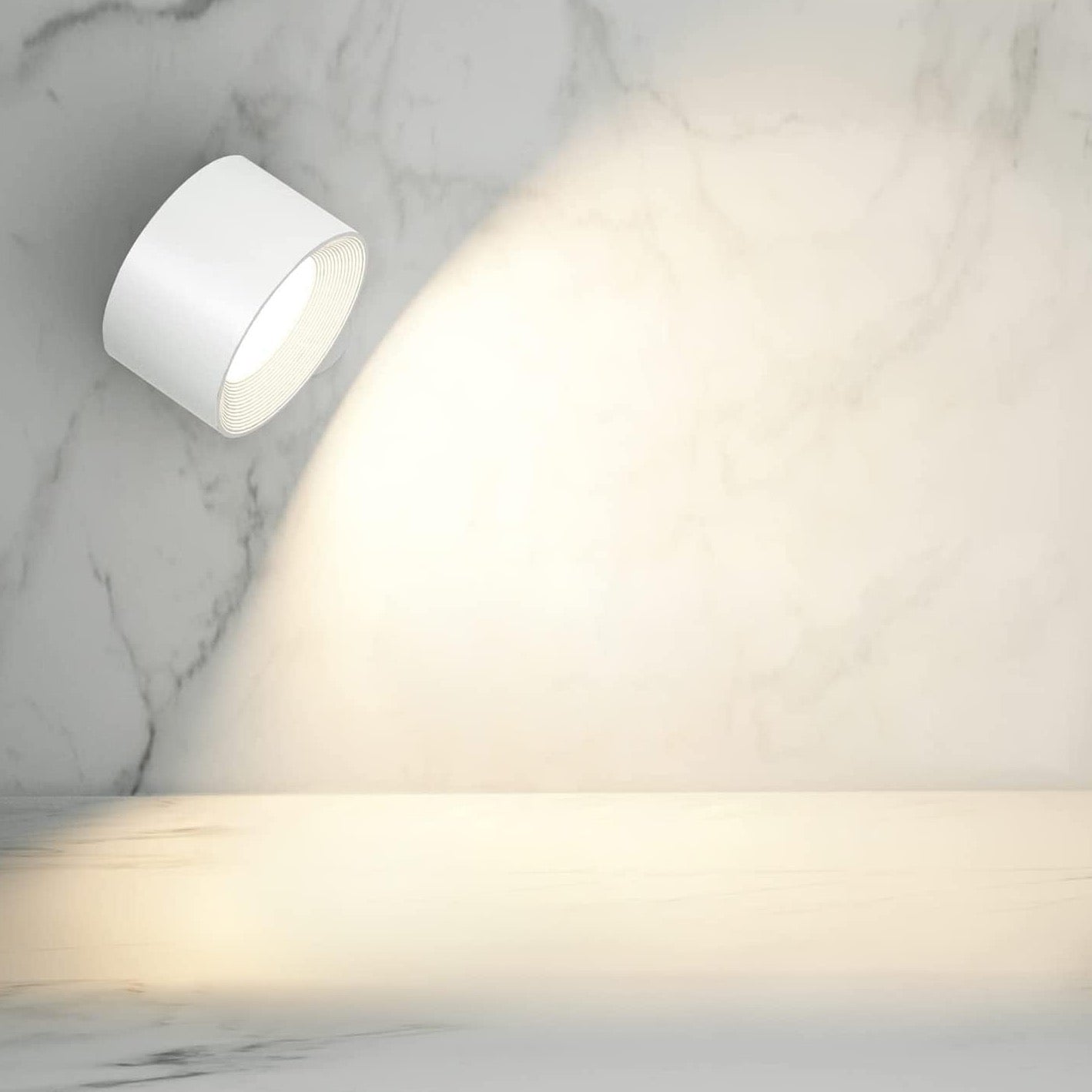 Kabellose Wandlampe mit Dimmfunktion und 360° Drehung – Magnetische Montage für Flexible Beleuchtung