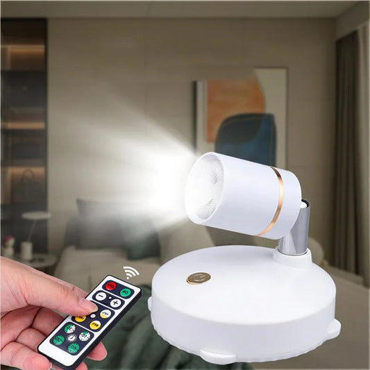 Kabelloser LED-Strahler mit Fernbedienung und Dimmfunktion – Flexibles, Dimmbare Licht für Wohnzimmer und Schlafzimmer