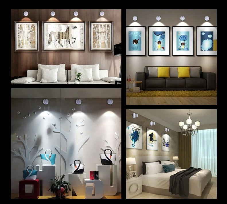 Kabelloser LED-Strahler mit Fernbedienung und Dimmfunktion – Flexibles, Dimmbare Licht für Wohnzimmer und Schlafzimmer