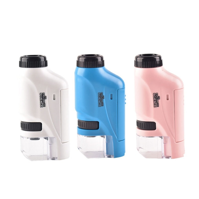 Kinder Taschenmikroskop mit LED-Vergrößerung