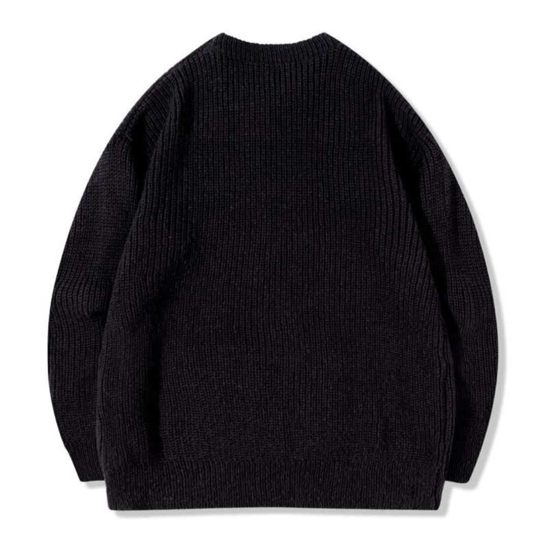 Klassischer Pullover mit Rundhalsausschnitt