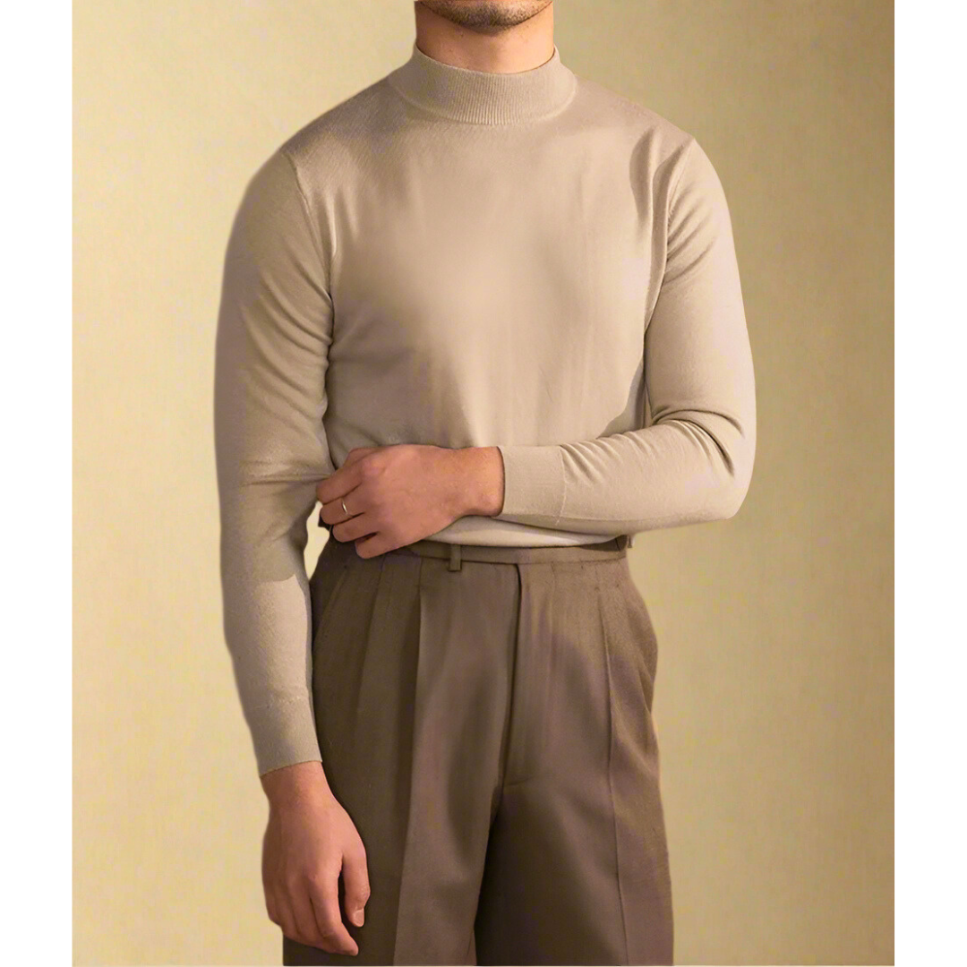 Klassischer Rollkragenpullover für Herren